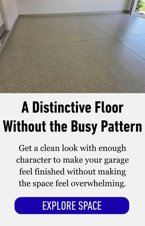 a distinctive floor without a busy pattern