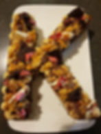 K Letter Ice Cream Sandwich Cake