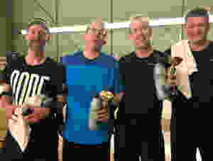Lyckliga finalister i Sveriges första Pickleballturnering