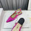 Thumbnail: Christian Dior J'Adior Slingback Flat Fushcia