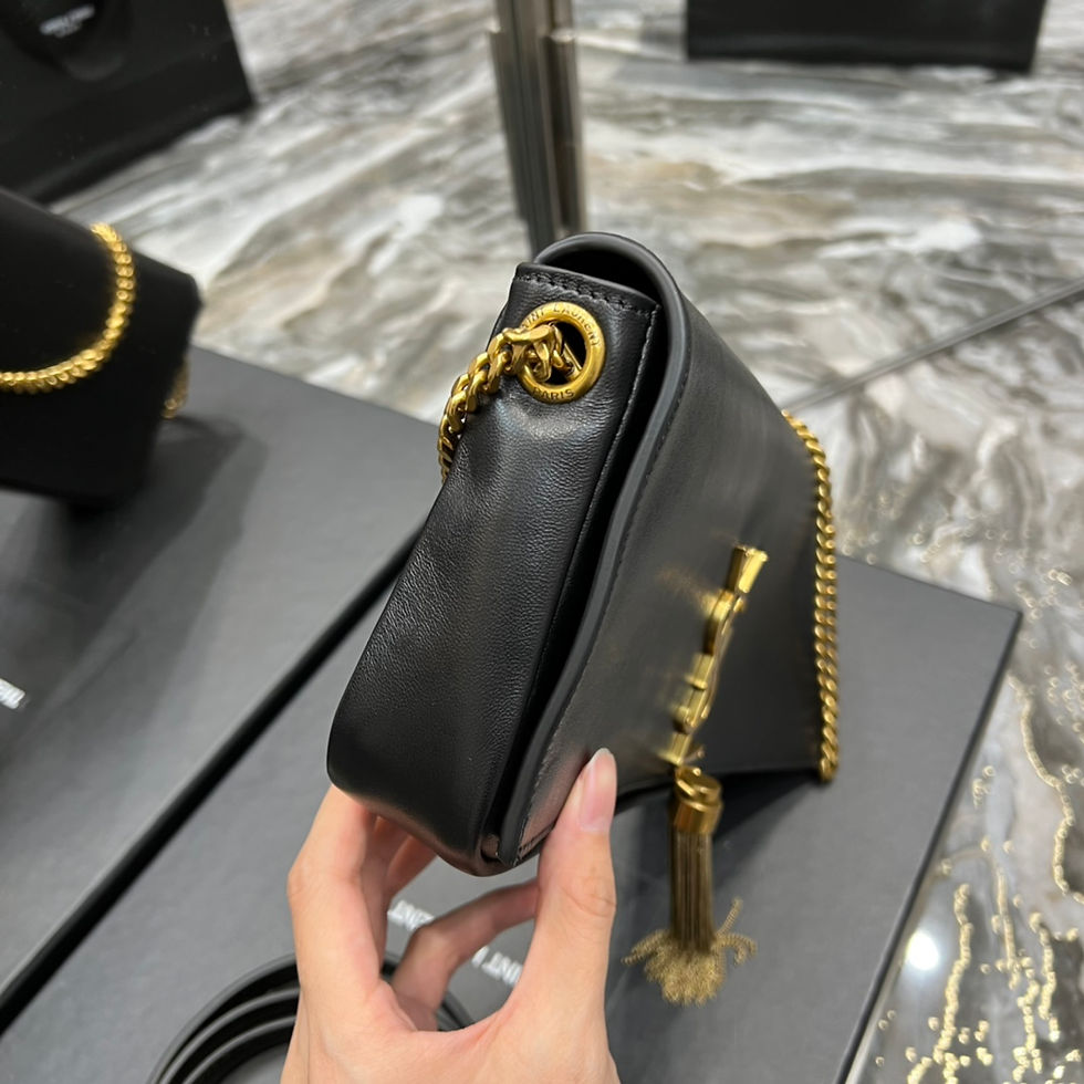 Thumbnail: YSL Tassle Bag Black Gold