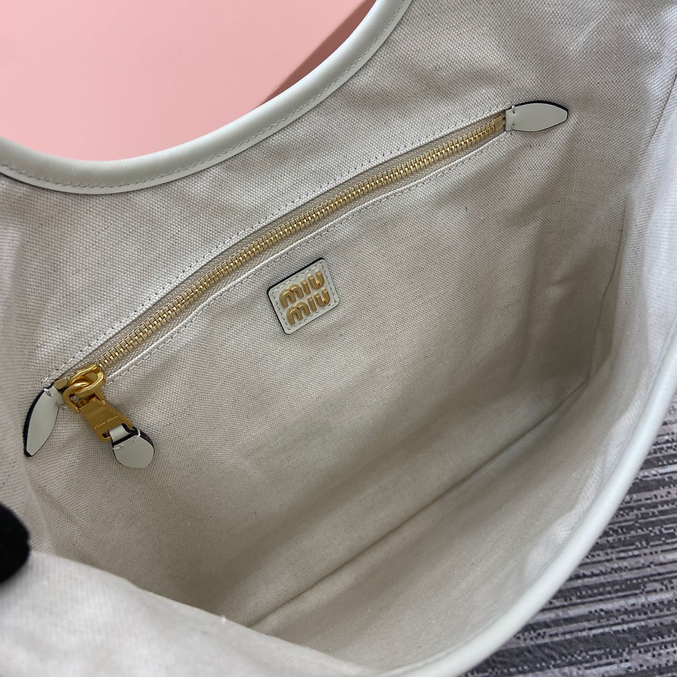 Thumbnail: Miu Miu Ivy Tote Bag White