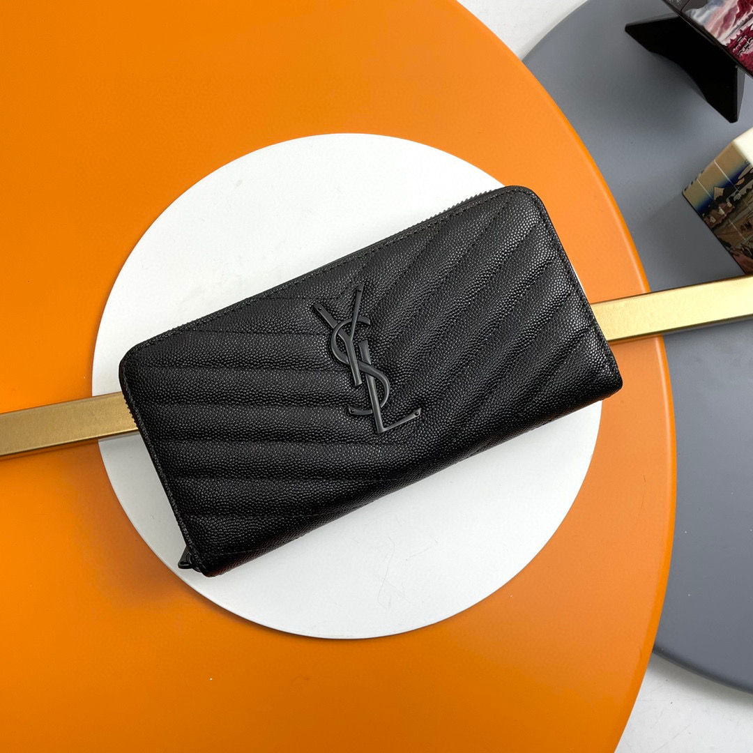 YSL Wallet Black 2