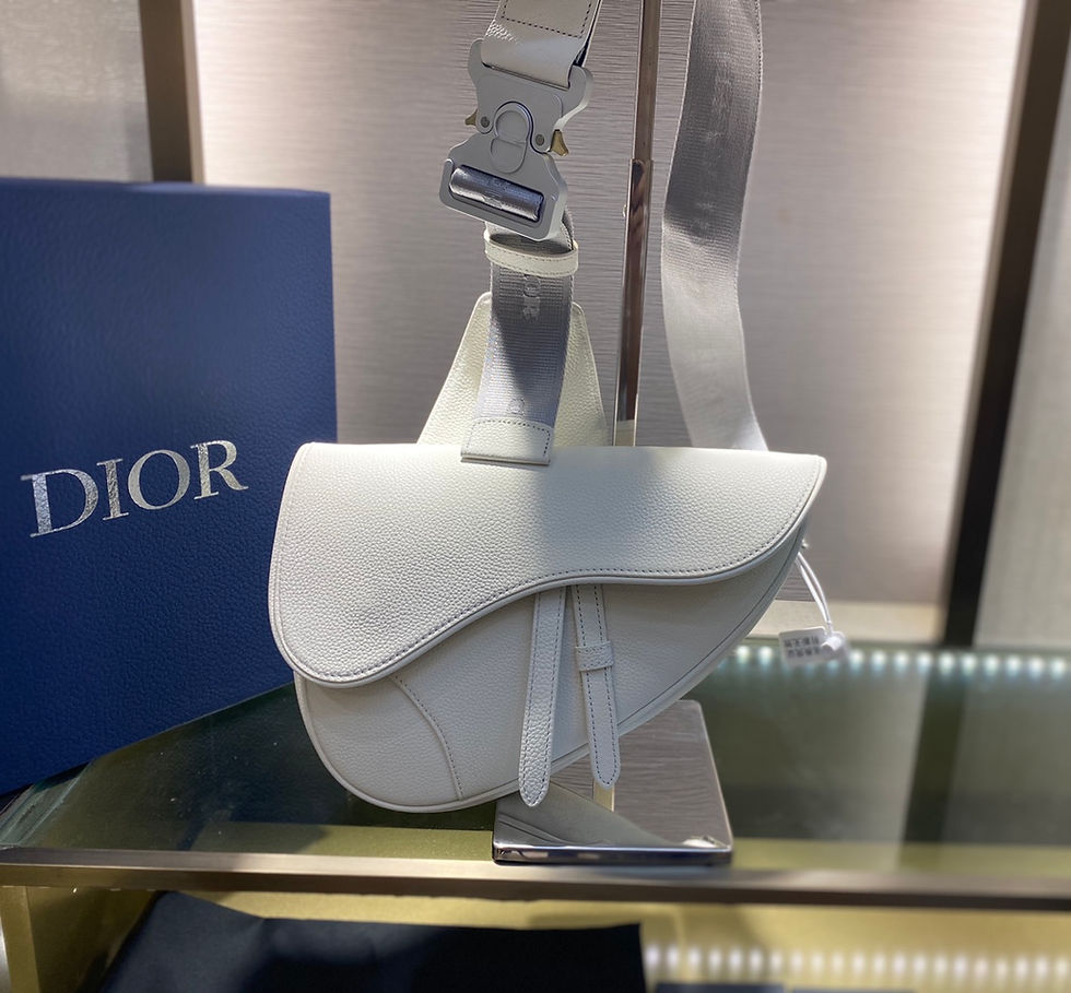 Thumbnail: Christian Dior Saddle Body Bag White