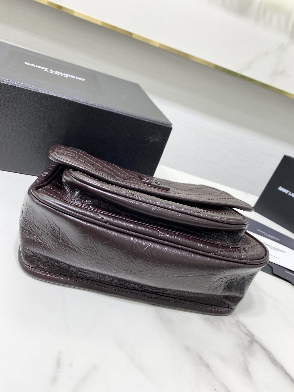 Thumbnail: YSL Niki Shoulder Bag Dark Purple