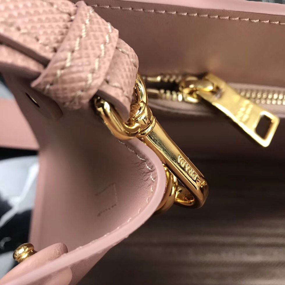 Thumbnail: Prada Top Handle Bag Peach Medium