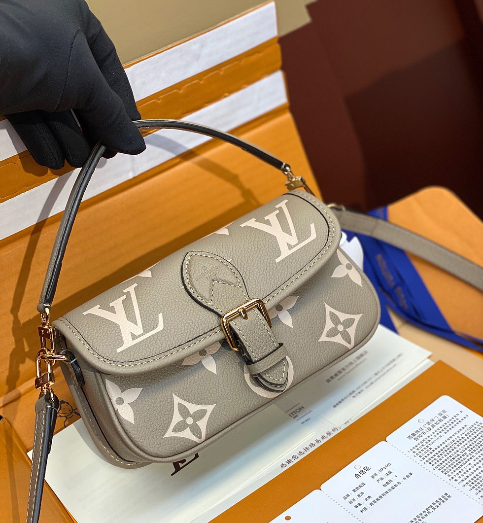 Thumbnail: Louis Vuitton Nano Diane Shoulder Bag Gray