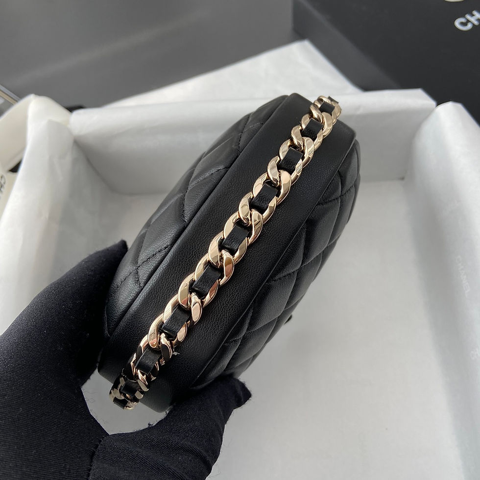 Thumbnail: Chanel Round Handbag Black