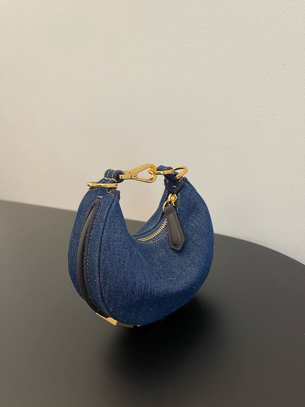 Thumbnail: Fendi Fendigraphy Hobo Bag Denim Blue