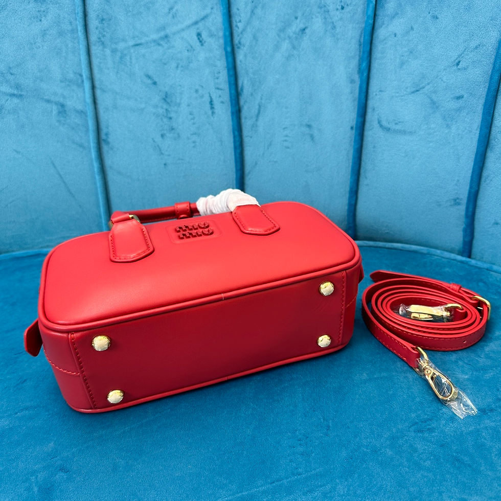 Thumbnail: Miu Miu Cognac Arcadie Handbag Red