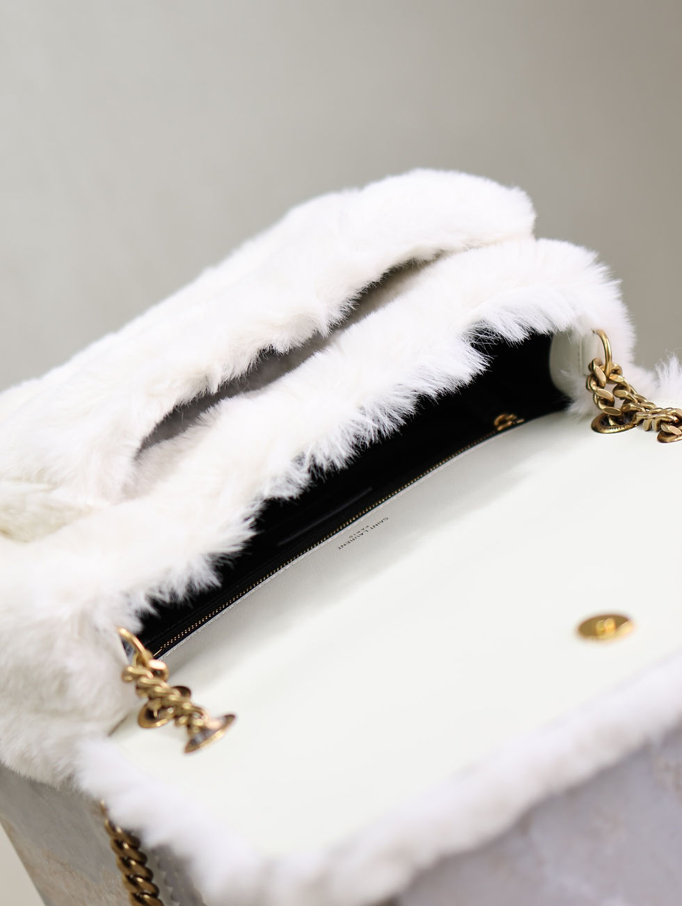 Thumbnail: YSL Feather Bag White 2