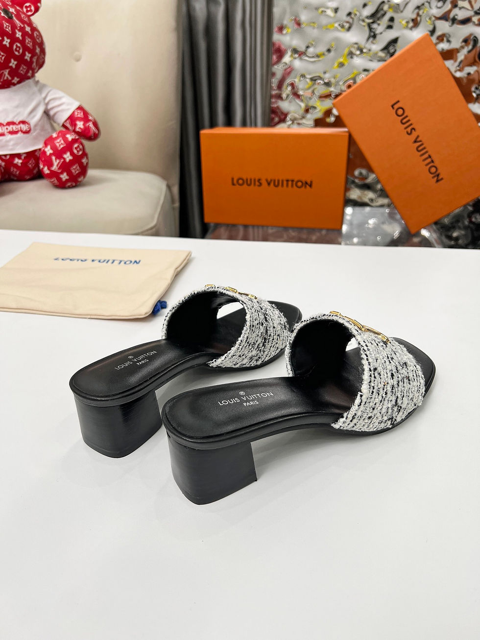 Thumbnail: Louis Vuitton Mule Black & White