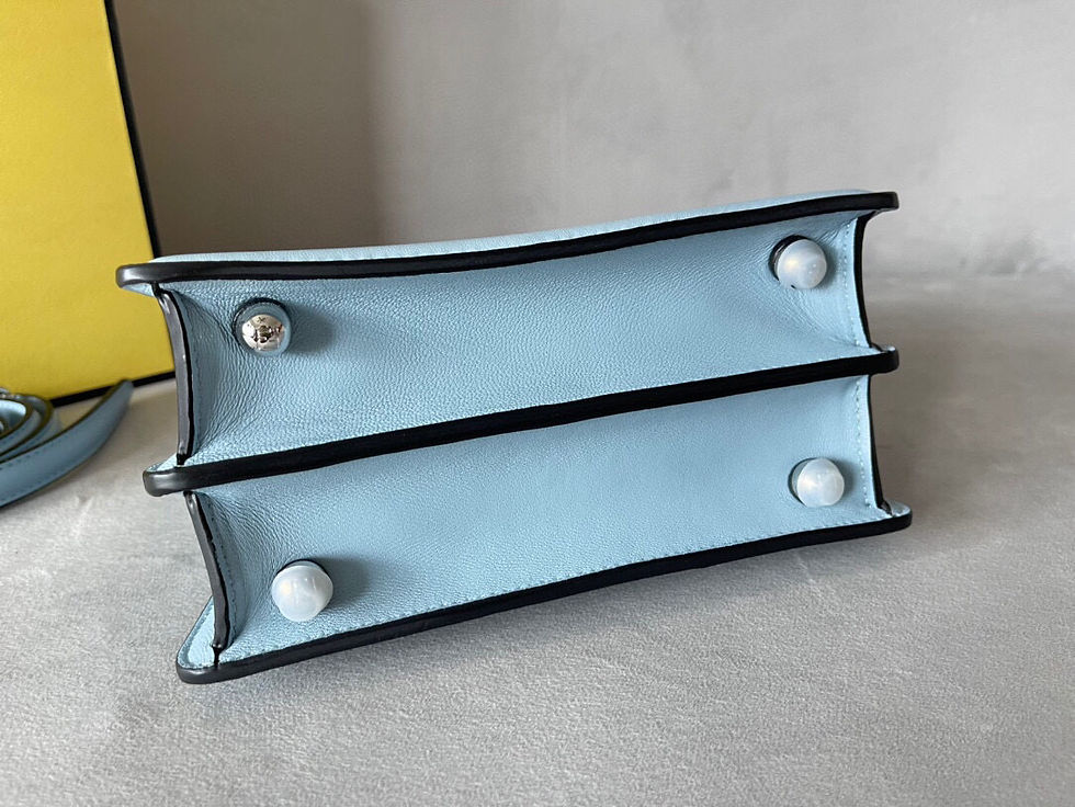 Thumbnail: Fendi Peekaboo ISeeU Handbag Light Blue