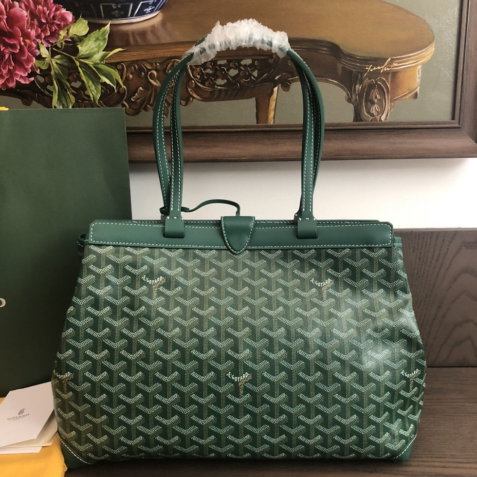 Goyard Bellechasse Biaude Tote Bag Green