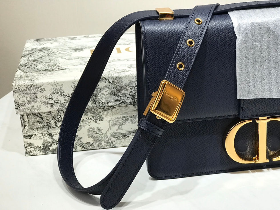 Thumbnail: Christian Dior Montaigne Shoulder Bag Blue