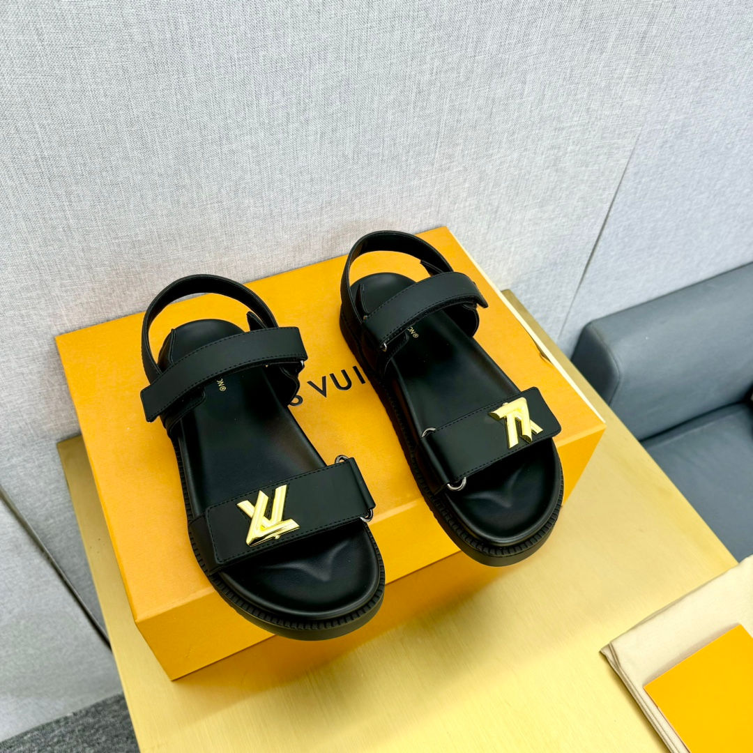 Louis Vuitton Sandals Black