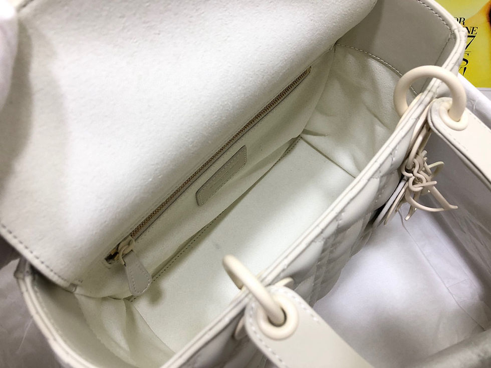 Thumbnail: Christian Dior Lady Dior Handbag White