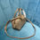 Thumbnail: Miu Miu Suede Beau Shoulder Bag Beige