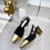 Thumbnail: Chanel Slingback Shoe Black & Gold