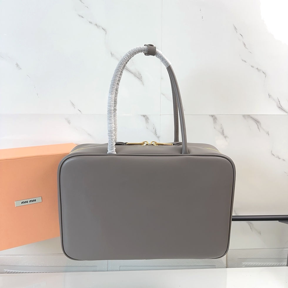 Thumbnail: Miu Miu Suede Beau Shoulder Bag Gray