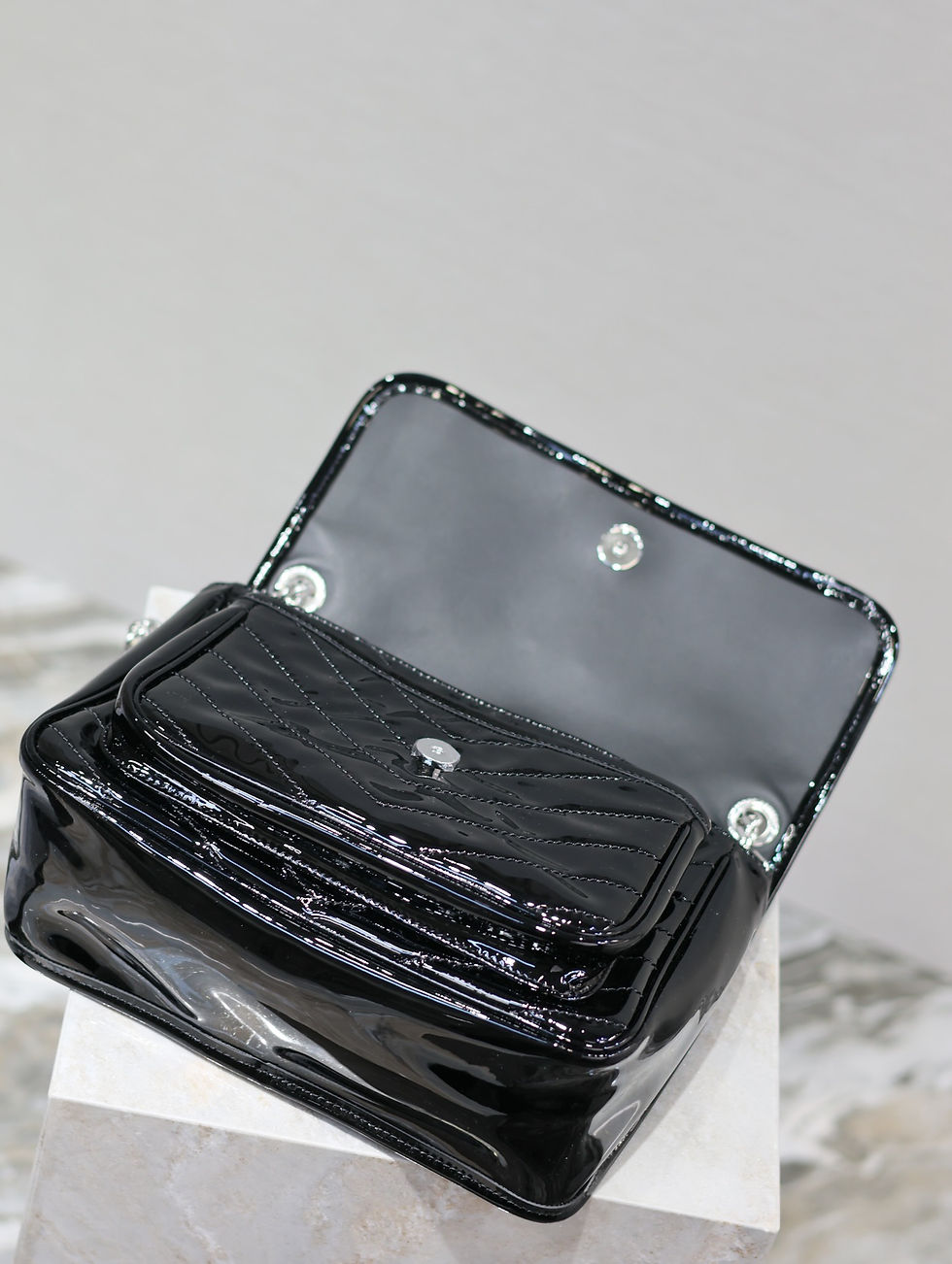 Thumbnail: YSL Niki Patent Bag Black 2