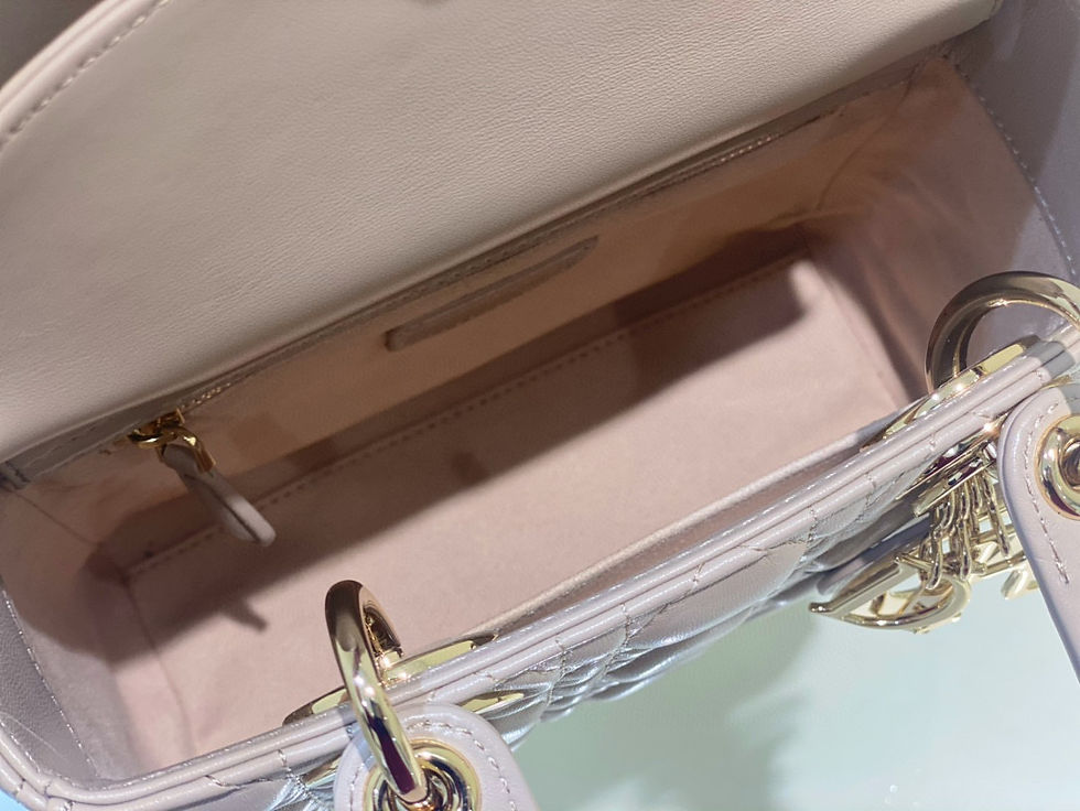 Thumbnail: Christian Dior Lady D-Sire Handbag Light Purple