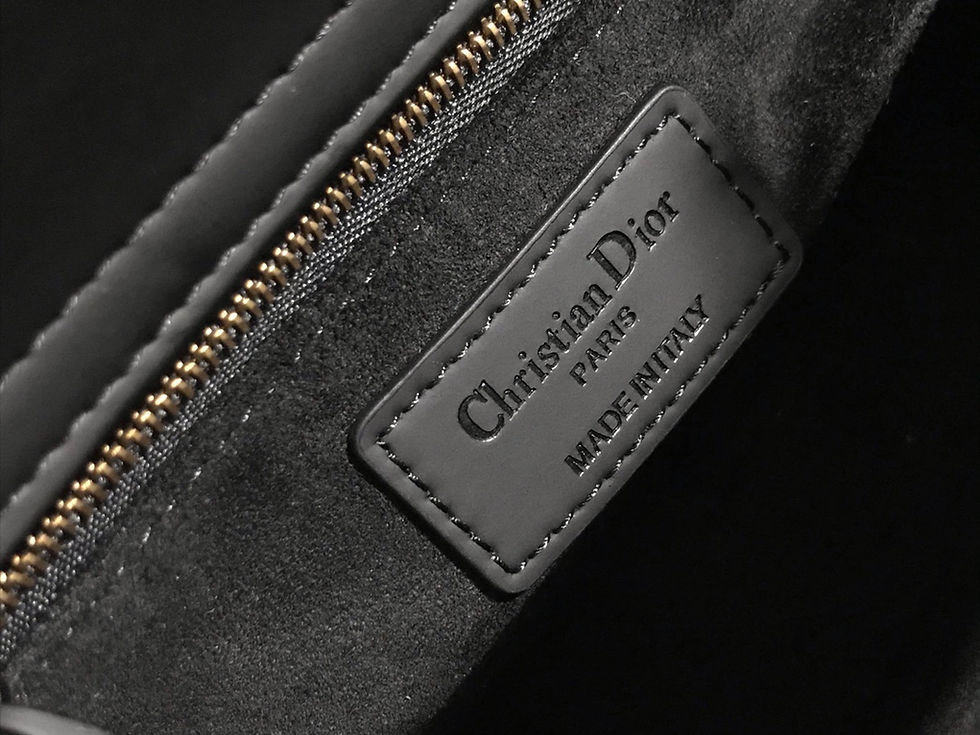 Thumbnail: Christian Dior Lady Dior My ABCDior Handbag Ultramatte Black