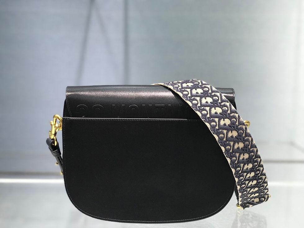 Thumbnail: Christian Dior Bobby Shoulder Bag Oblique Strap Black