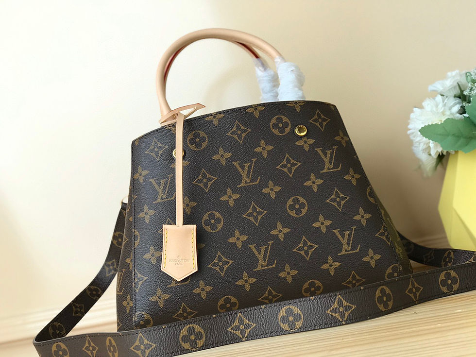 Louis Vuitton Montaigne Handbag Brown