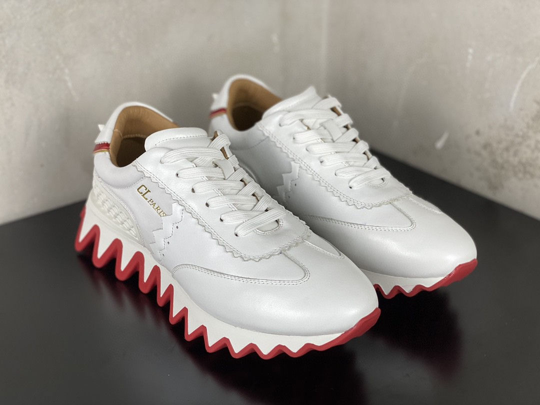 Christian Louboutin - Loubishark Flat Wite Red