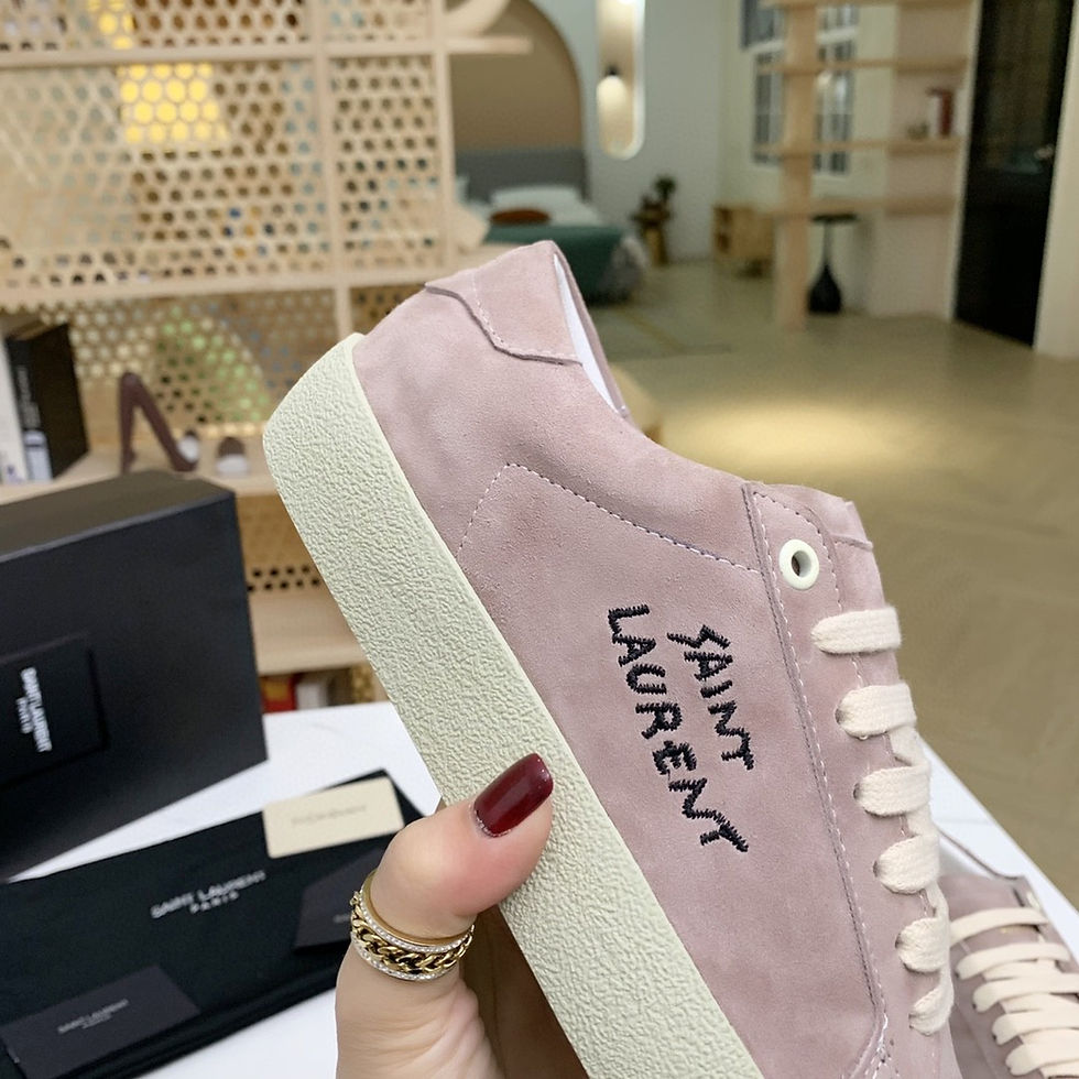 Thumbnail: YSL Logo Pink Sneakers