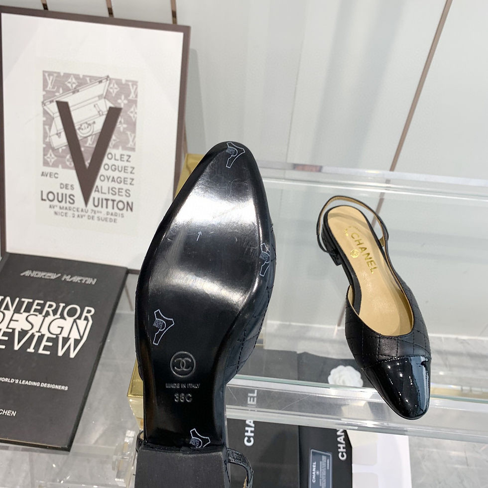 Thumbnail: Chanel Slingback Shoe Black