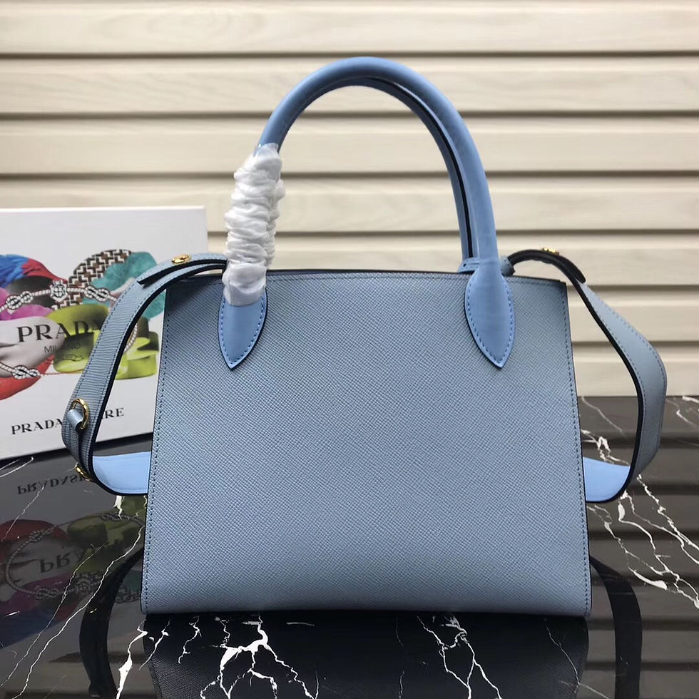 Thumbnail: Prada Top Handle Bag Light Blue Medium