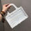 Thumbnail: Christian Dior Book Tote Bag Pure White Small