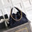 Thumbnail: Chanel 25 Shoulder Bag Black & Blue