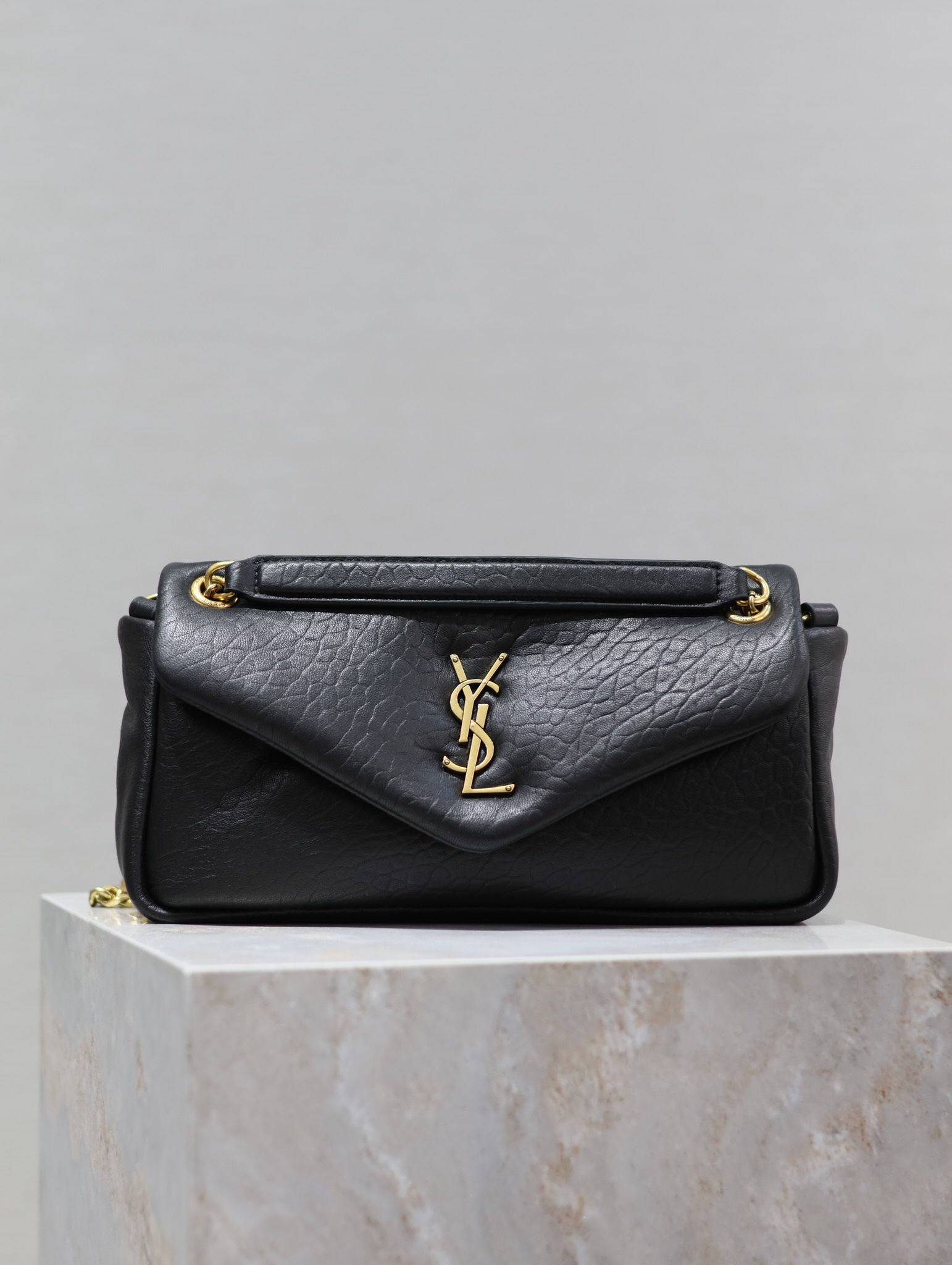 YSL Calypso Shoulder Bag Black