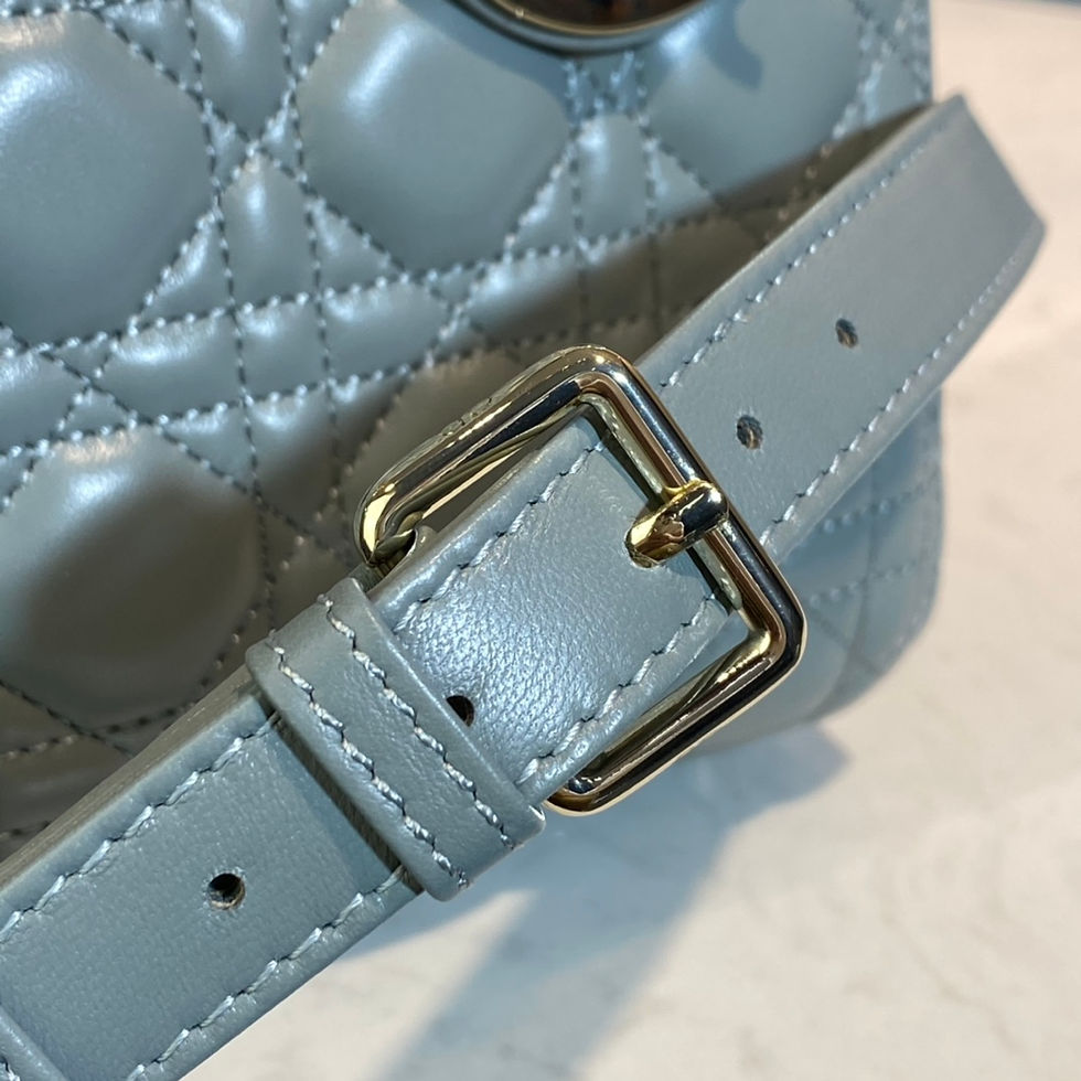 Thumbnail: Christian Dior Lady Dior Handbag Light Blue