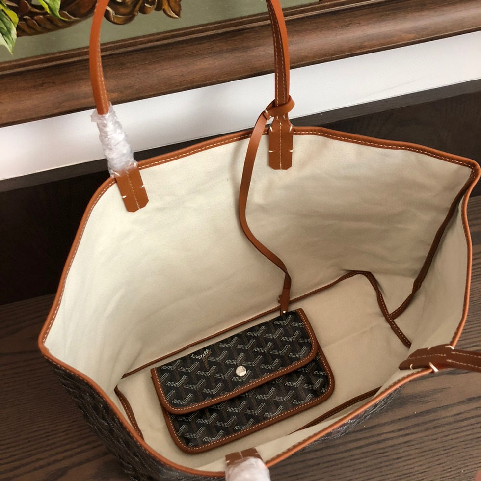 Thumbnail: Goyard Saint Louis Tote Bag Black & Brown