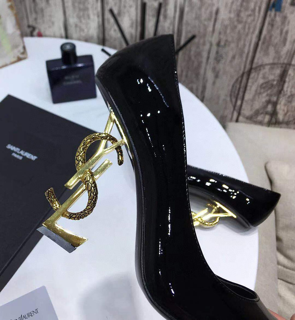 Thumbnail: YSL Opyum Black with Gold YSL Heels