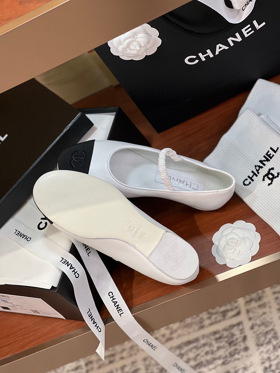 Thumbnail: Chanel Mary Jane Shoe White & Black