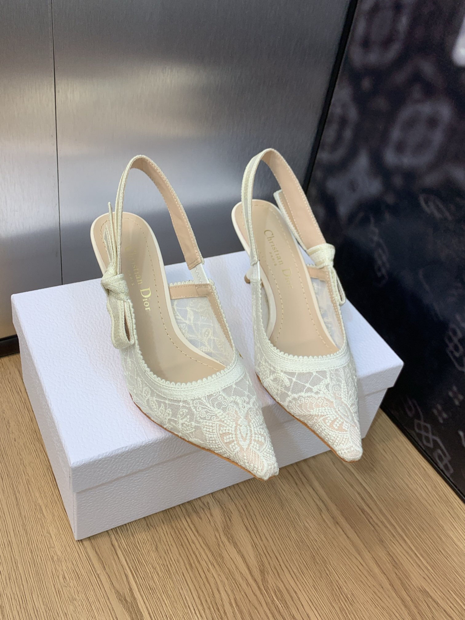 Christian Dior J'Adior Slingback Pump White