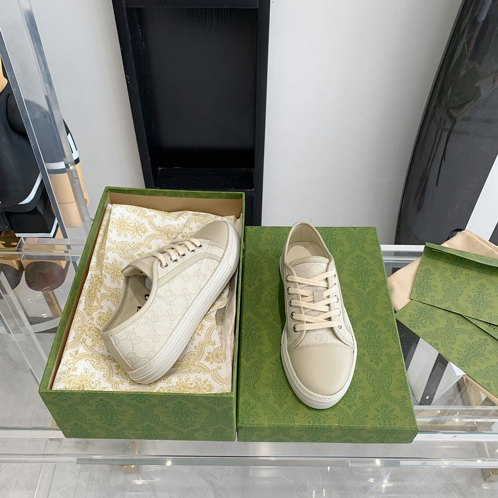 Thumbnail: Gucci GG Monogram Sneakers Biege