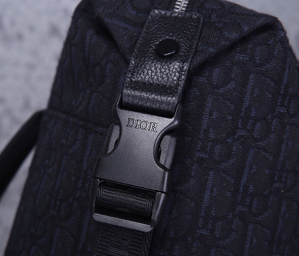 Thumbnail: Christian Dior Zip Backpack Oblique Black