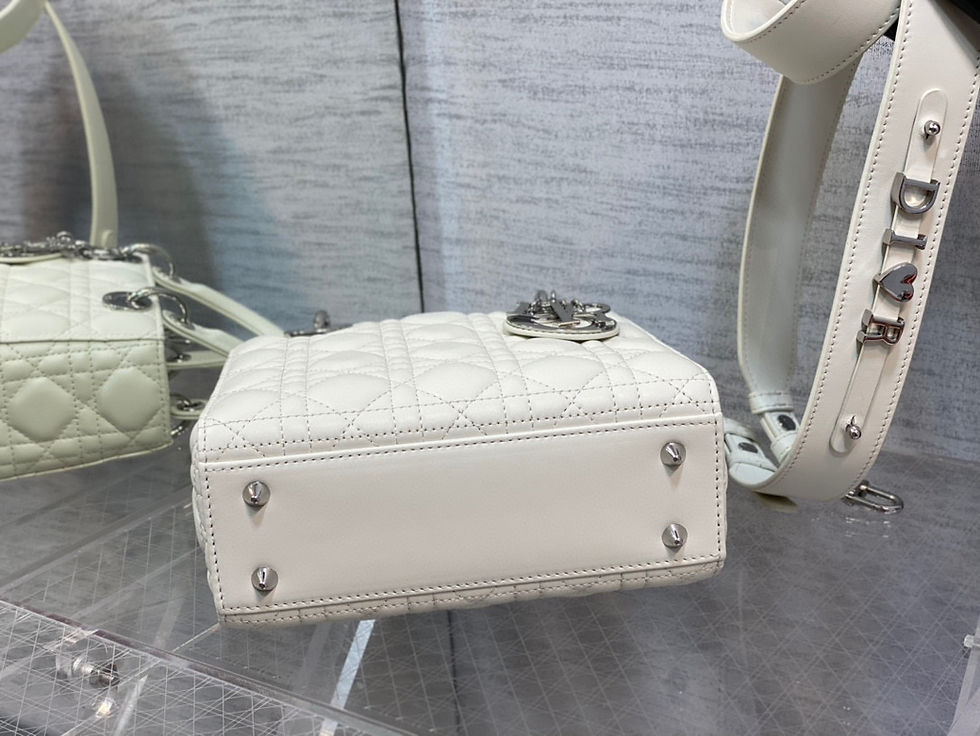 Thumbnail: Christian Dior Lady D-sire Handbag White