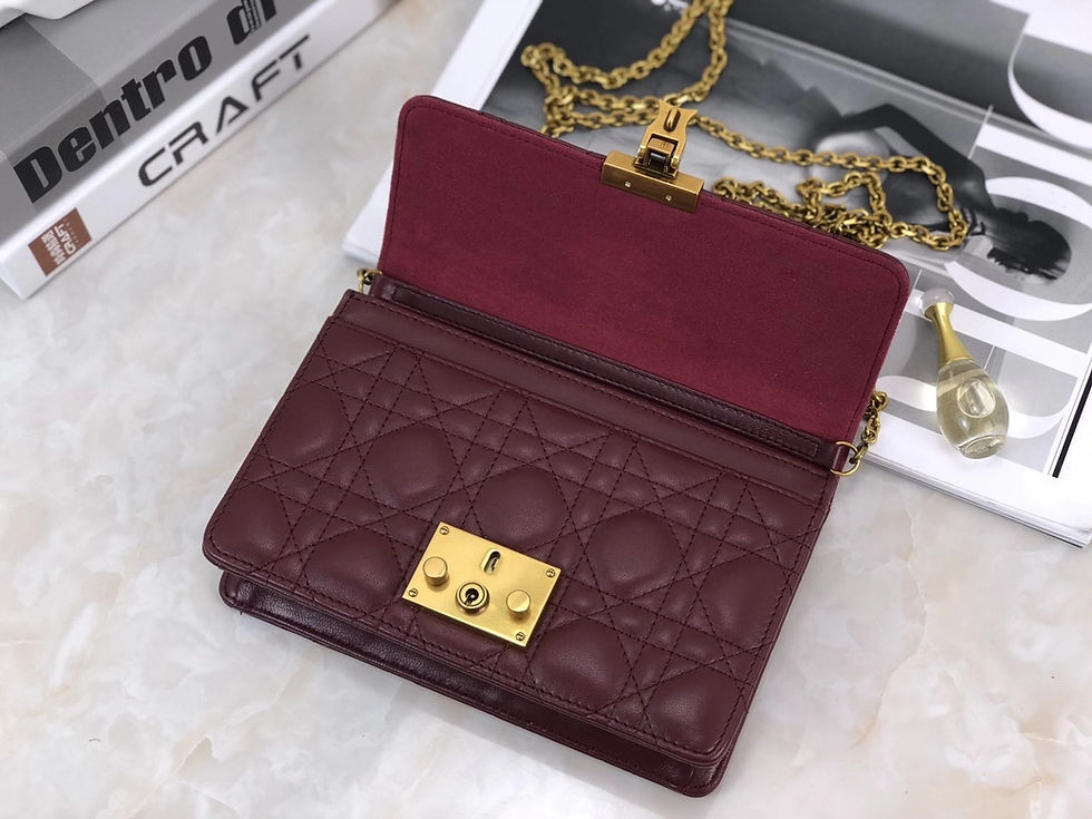 Thumbnail: Christian DiorAddict Chain Shoulder Bag Maroon