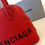 Thumbnail: Balenciaga Ville Handbag Red Medium
