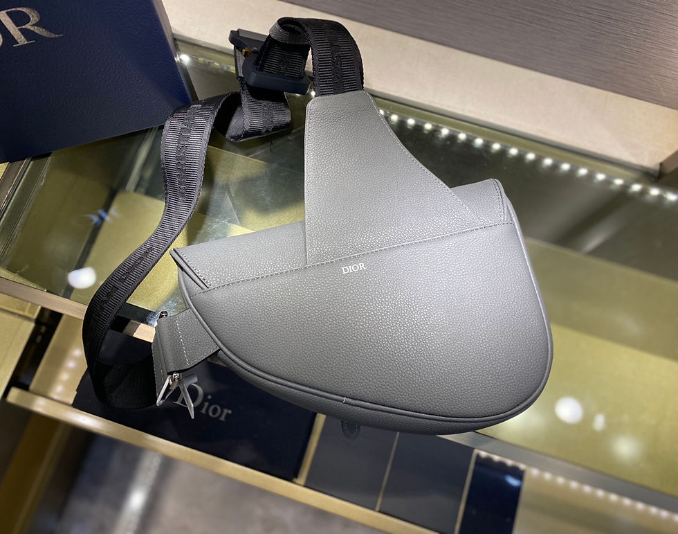 Thumbnail: Christian Dior Atelier Saddle Body Bag Gray