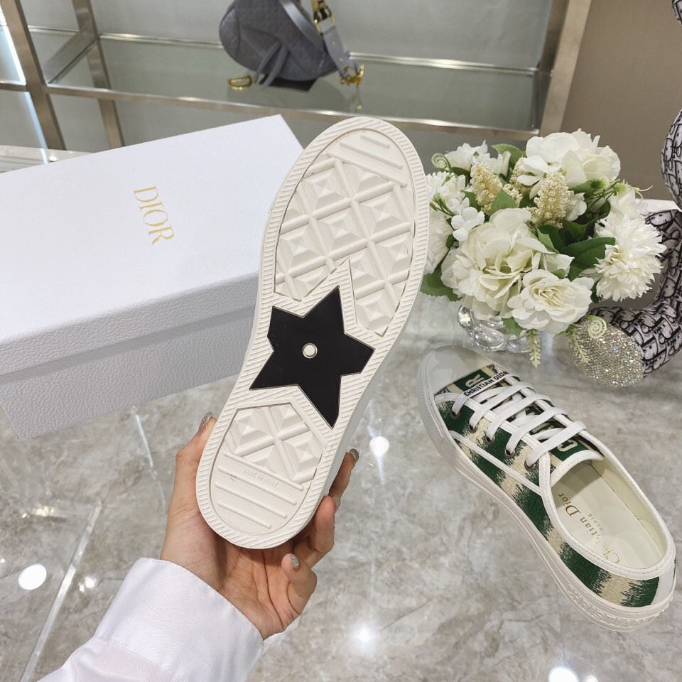 Thumbnail: Christian Dior Walk'n'Dior Platform Sneaker Beige & Green