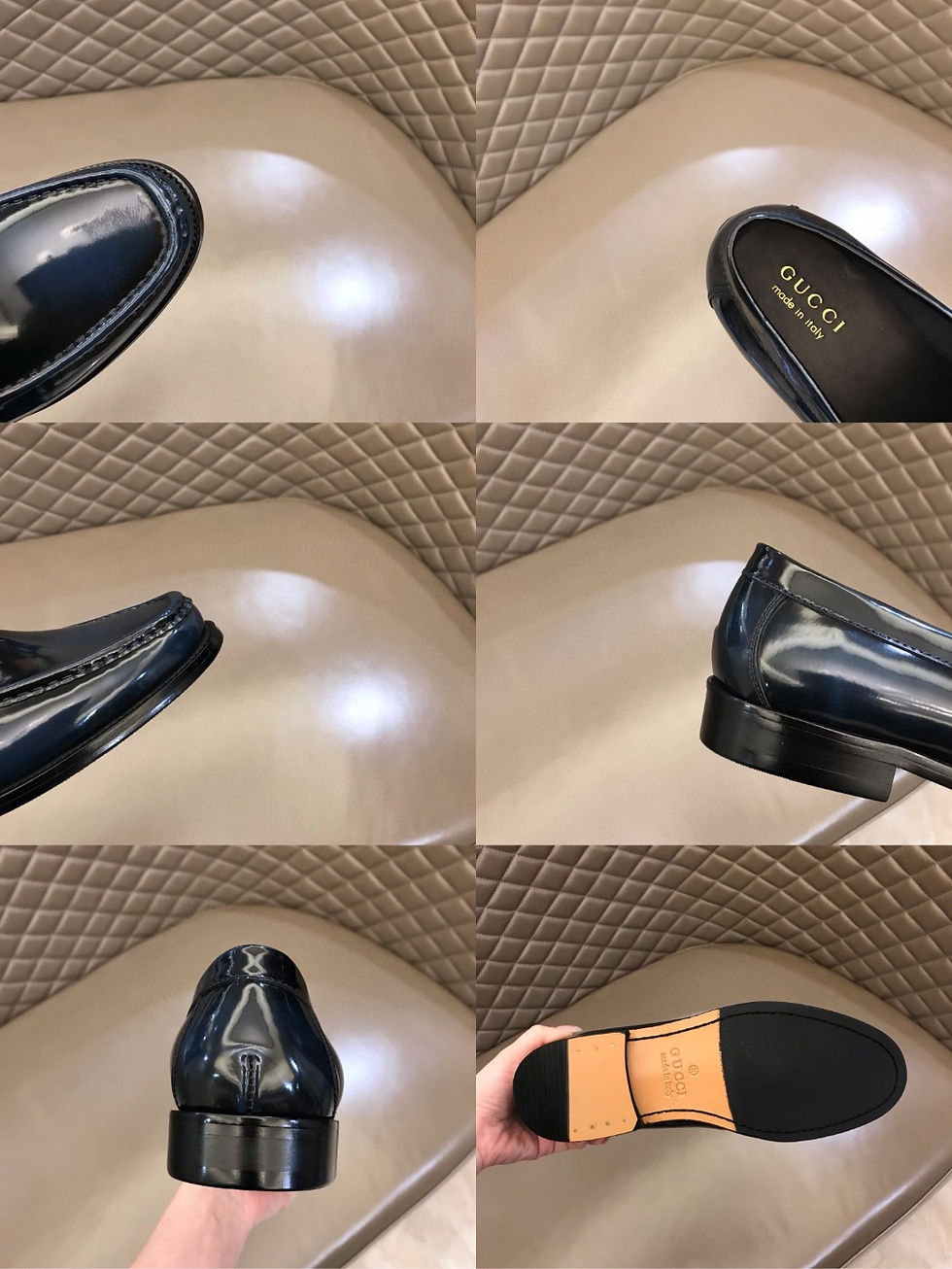 Thumbnail: Gucci Loafers Blue Black