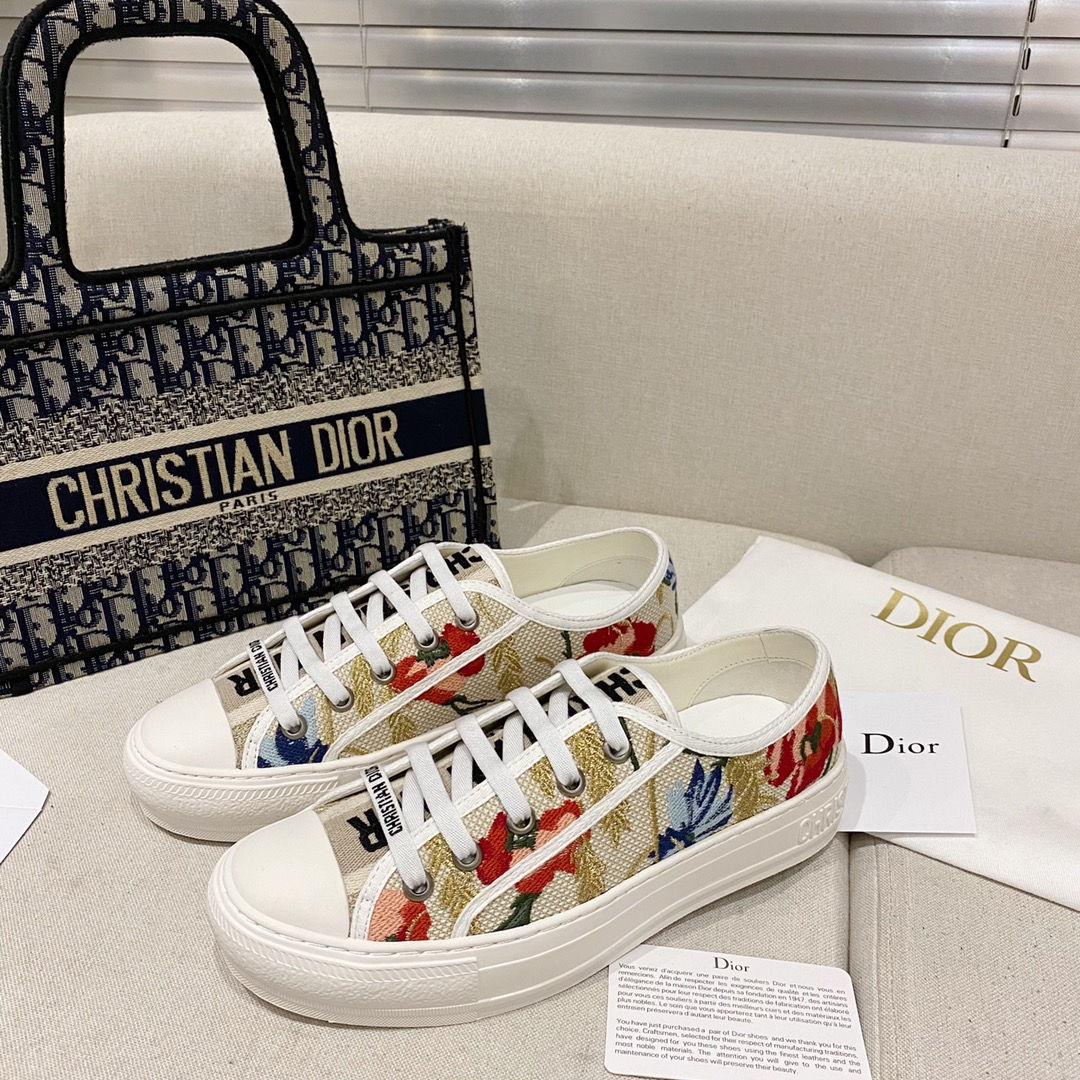 Christian Dior Walk'n'Dior Platform Sneaker White Multicolor